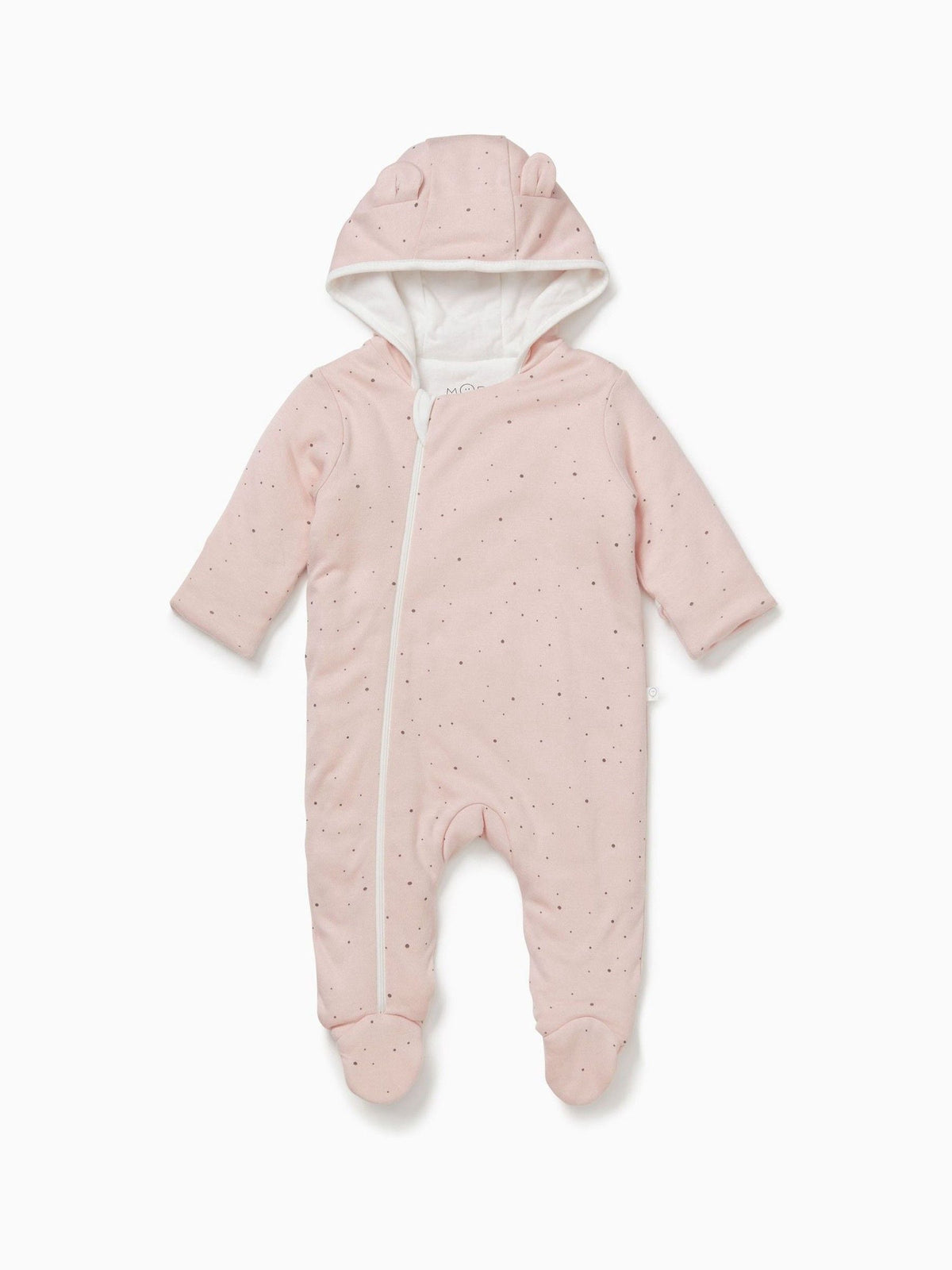 MORI Pink Cosy Zip-Up Pramsuit - image 2