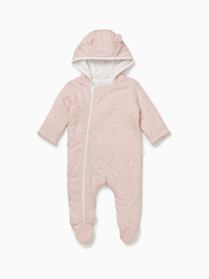 MORI Pink Cosy Zip-Up Pramsuit - image 2