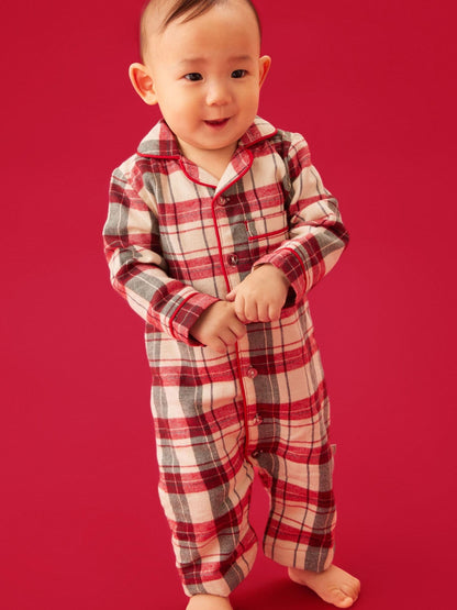 MORI Red Check Two Way Romper - image 1