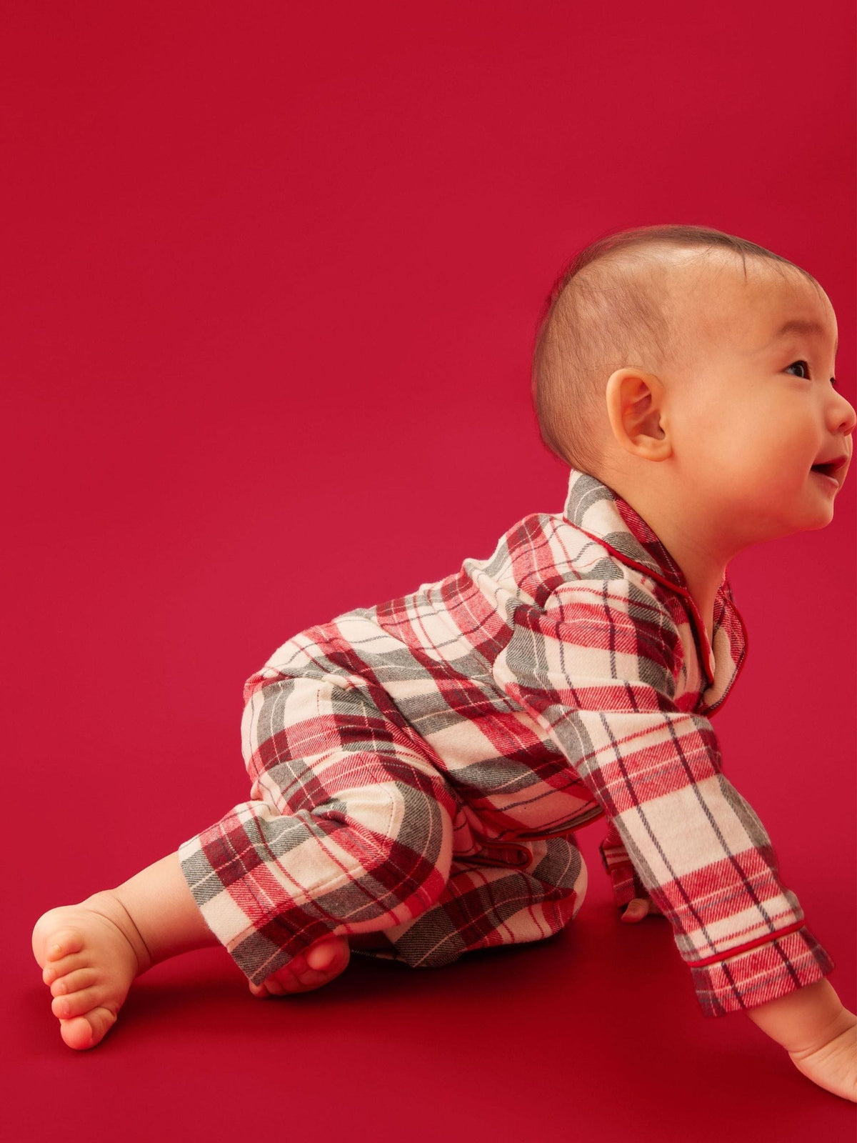 MORI Red Check Two Way Romper - image 2