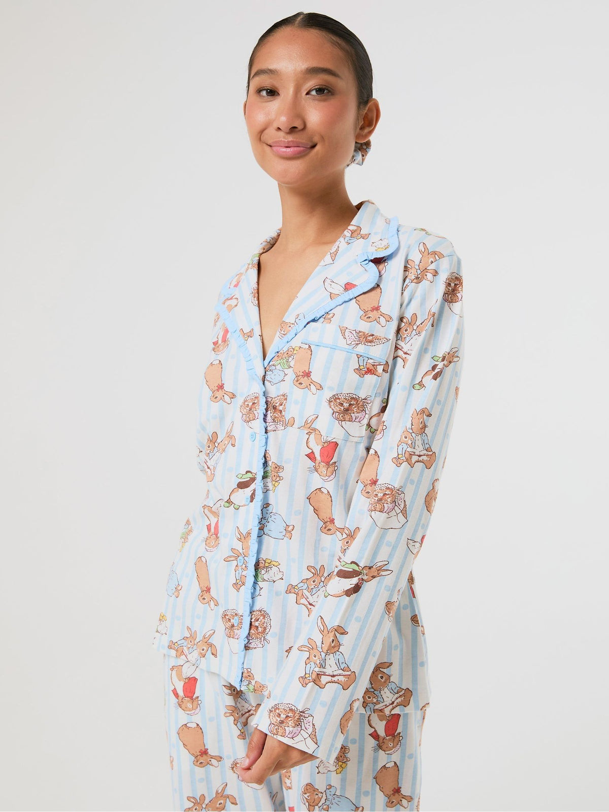 Skinnydip White Peter Rabbit x Stripe Pyjamas Set with Scrunchie - image 2
