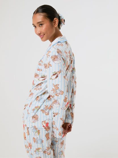 Skinnydip White Peter Rabbit x Stripe Pyjamas Set with Scrunchie - image 5