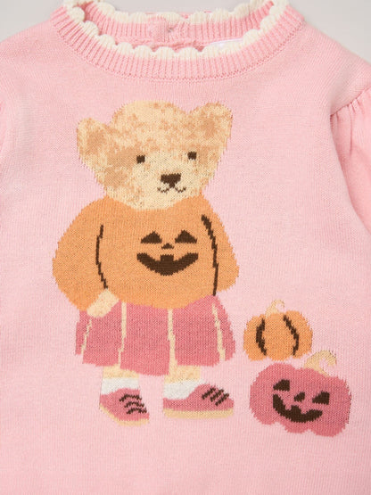 Rock-A-Bye Baby Boutique Pink True Knit Jumper and Leggings Set - image 3