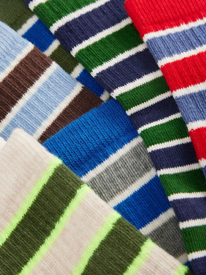 Boden Green Ribbed Socks 7 Pack - image 2