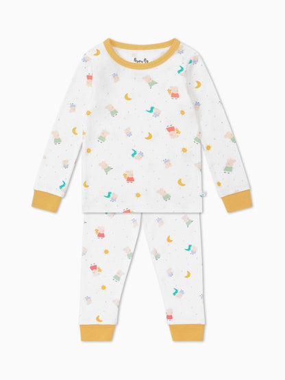 MORI White Peppa Pig Print Pyjamas Set - image 2