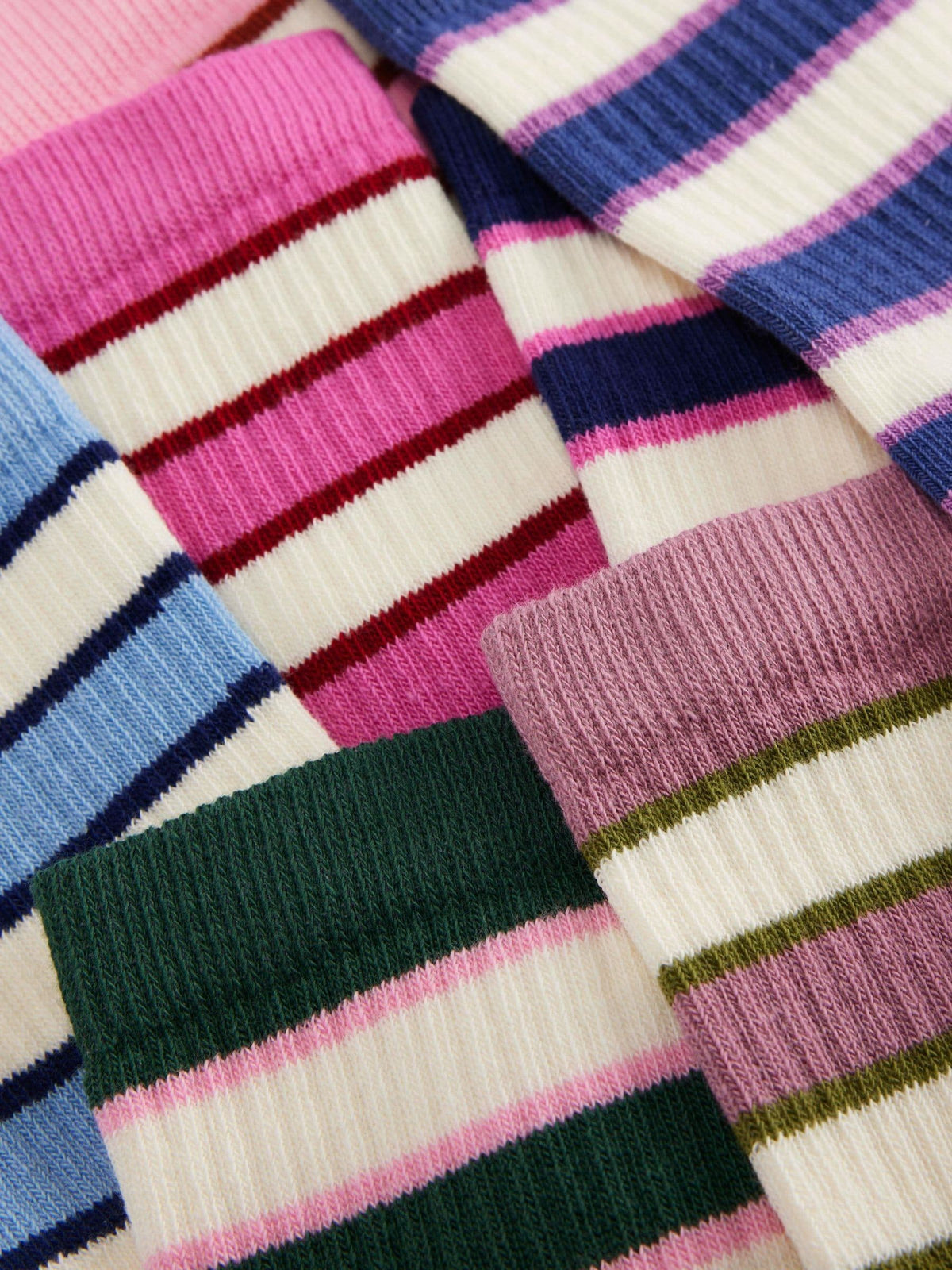 Boden Green Ribbed Socks 7 Pack - image 2