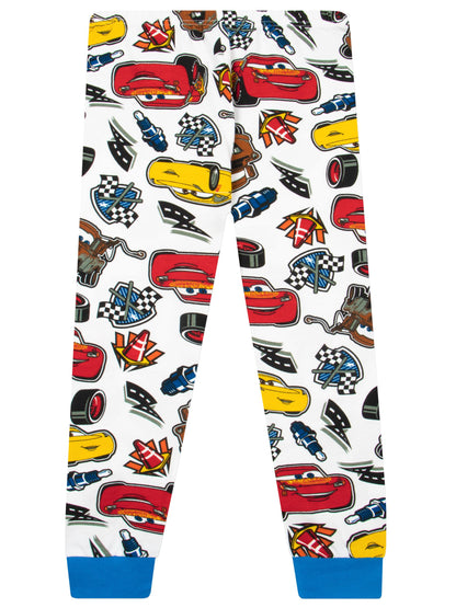 Character White Dinsey Cars Lightning McQueen Long Sleeve Pyjamas - image 6
