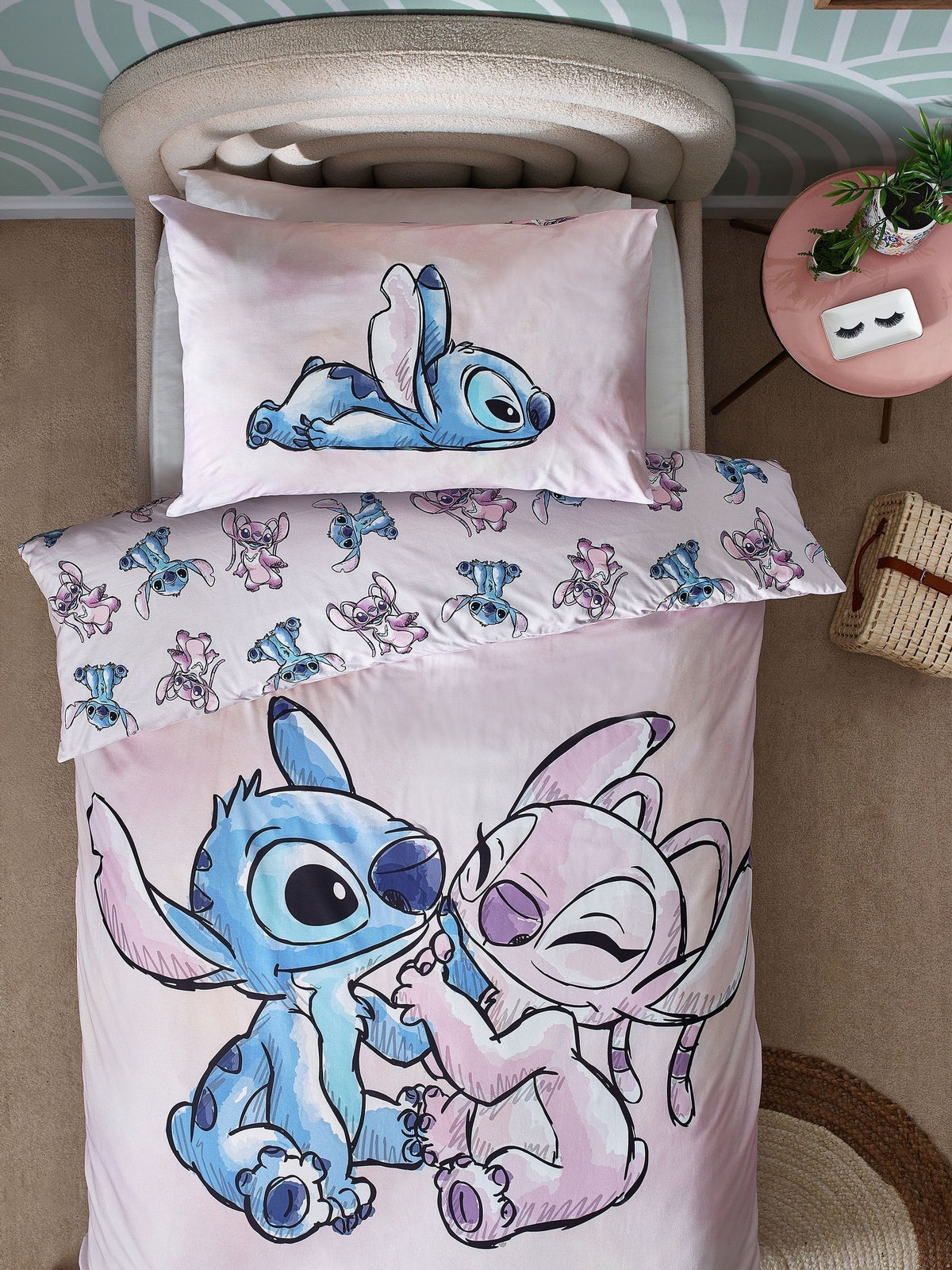 Lilo & Stitch Purple Reversible 100% Cotton Duvet Cover and Pillowcase Set - image 3