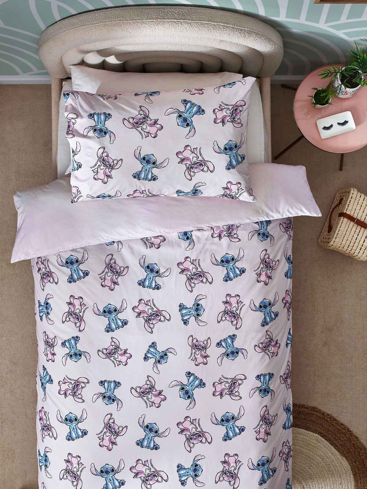 Lilo & Stitch Purple Reversible 100% Cotton Duvet Cover and Pillowcase Set - image 4