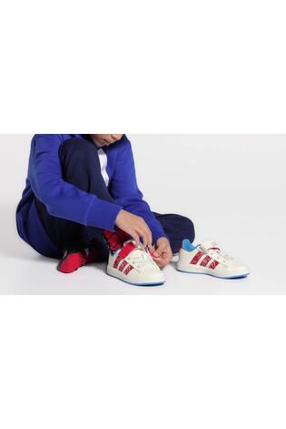 adidas White Marvel Spider-Man Grand Court Shoes image 2