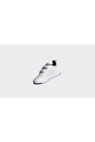 adidas White/Black Hook and Loop Tensaur Sport 3.0 Junior Trainers image 2