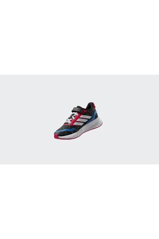 adidas Black Marvel Spider-Man Runfalcon Hook and Loop Kids Trainers image 2