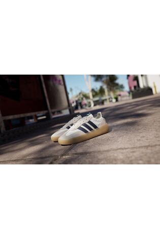 adidas White Barreda Decode Lace Junior Trainers image 2