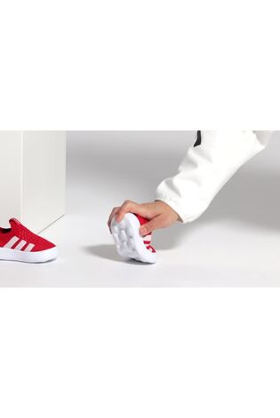 adidas Red Bubblecomfy Slip On Infant Trainers image 2