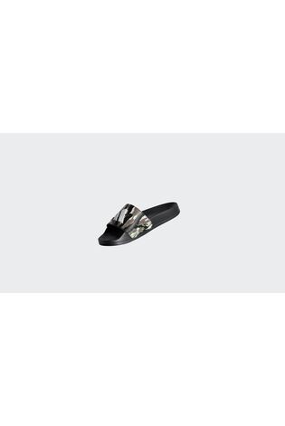 adidas Black Adilette Logo Kids Sandals image 2