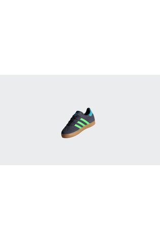adidas Originals Navy Blue Gazelle Comfort Closure Elastic Laces Infant Trainers image 2