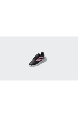 adidas Black/Pink Runfalcon 5 Hook and Loop Easy On Infant Trainers image 2