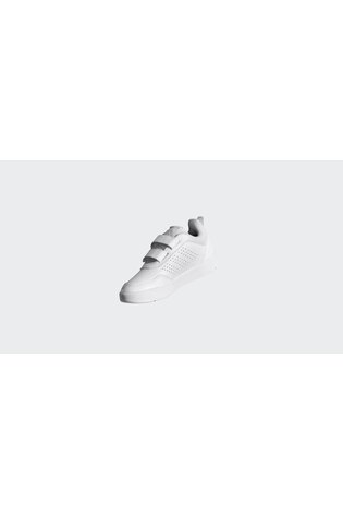 adidas White Hook and Loop Tensaur Sport 3.0 Junior Trainers image 2