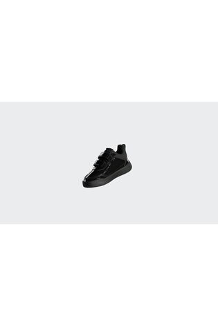 adidas Patent Black Hook and Loop Tensaur Sport 3.0 Infant Trainers image 2