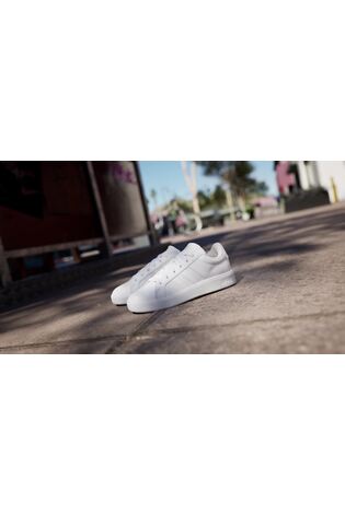 adidas White Grand Court 3.0 Junior Trainers image 2