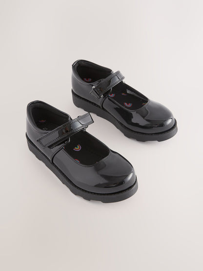 Black Patent Junior School Mary Jane Shoes image 1