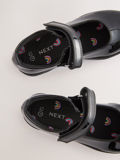 Black Patent Junior School Mary Jane Shoes image 4