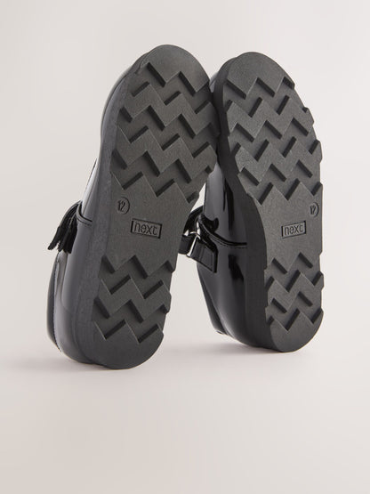 Black Patent Junior School Mary Jane Shoes image 5