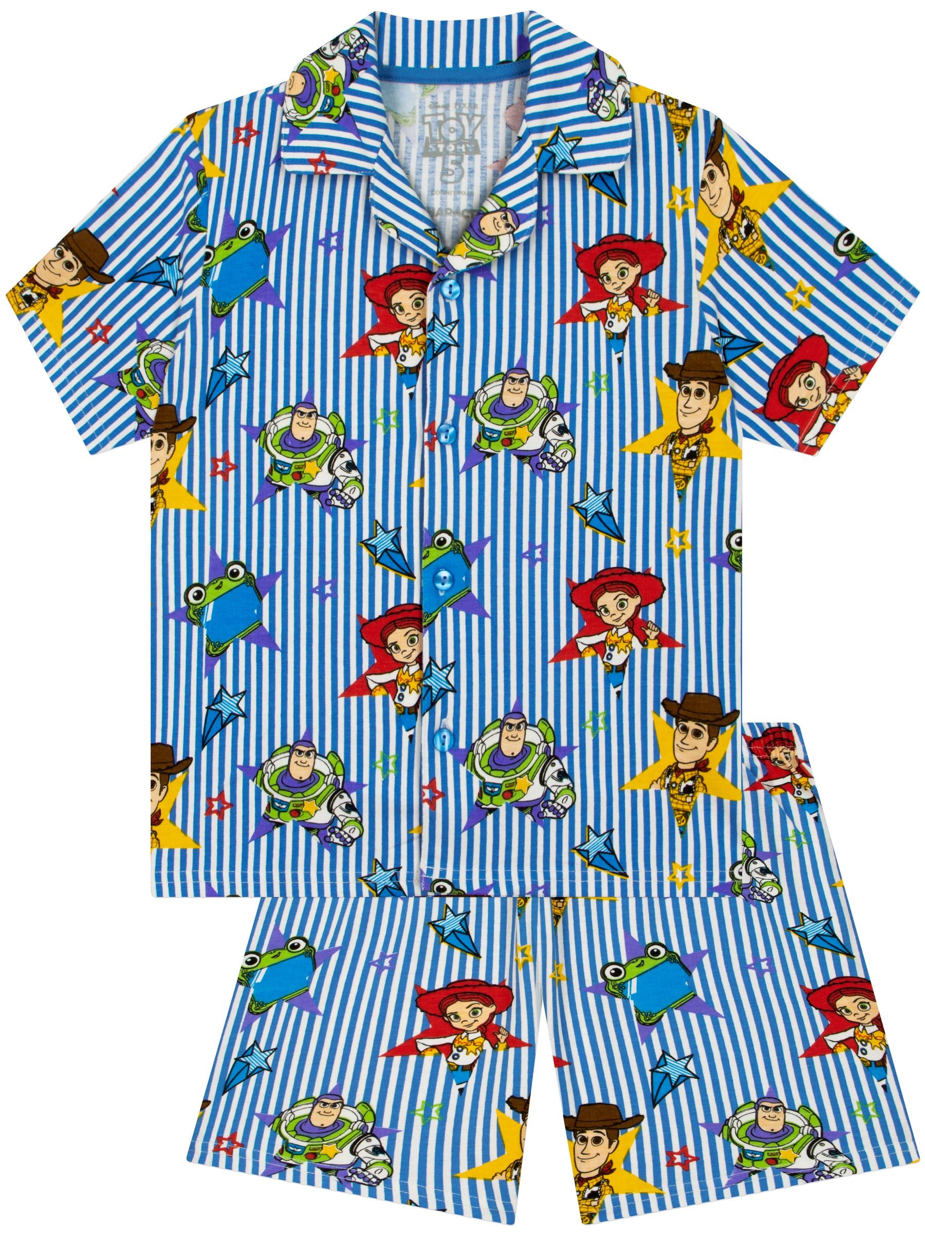 Dsiney Kidz - Character Blue Disney Toy Story Button Up Short Sleeve Pyjamas image 1