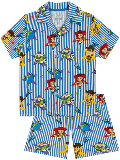 Dsiney Kidz - Character Blue Disney Toy Story Button Up Short Sleeve Pyjamas image 1