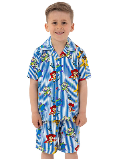 Dsiney Kidz - Character Blue Disney Toy Story Button Up Short Sleeve Pyjamas image 2