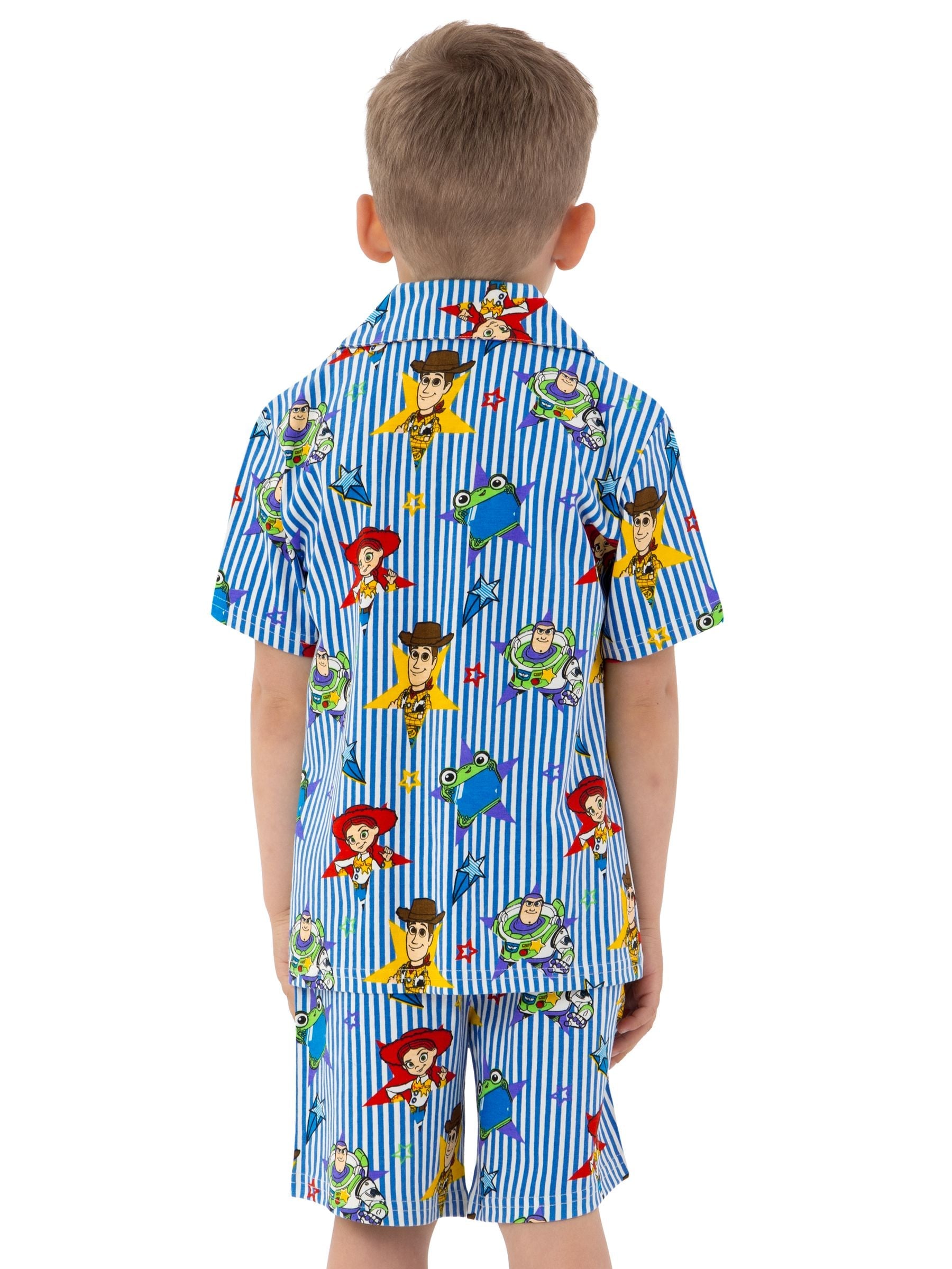 Dsiney Kidz - Character Blue Disney Toy Story Button Up Short Sleeve Pyjamas image 3