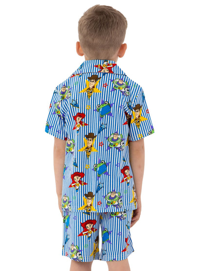 Dsiney Kidz - Character Blue Disney Toy Story Button Up Short Sleeve Pyjamas image 3