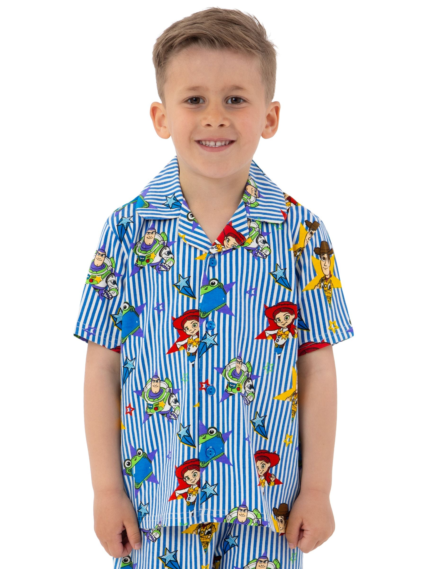 Dsiney Kidz - Character Blue Disney Toy Story Button Up Short Sleeve Pyjamas image 4