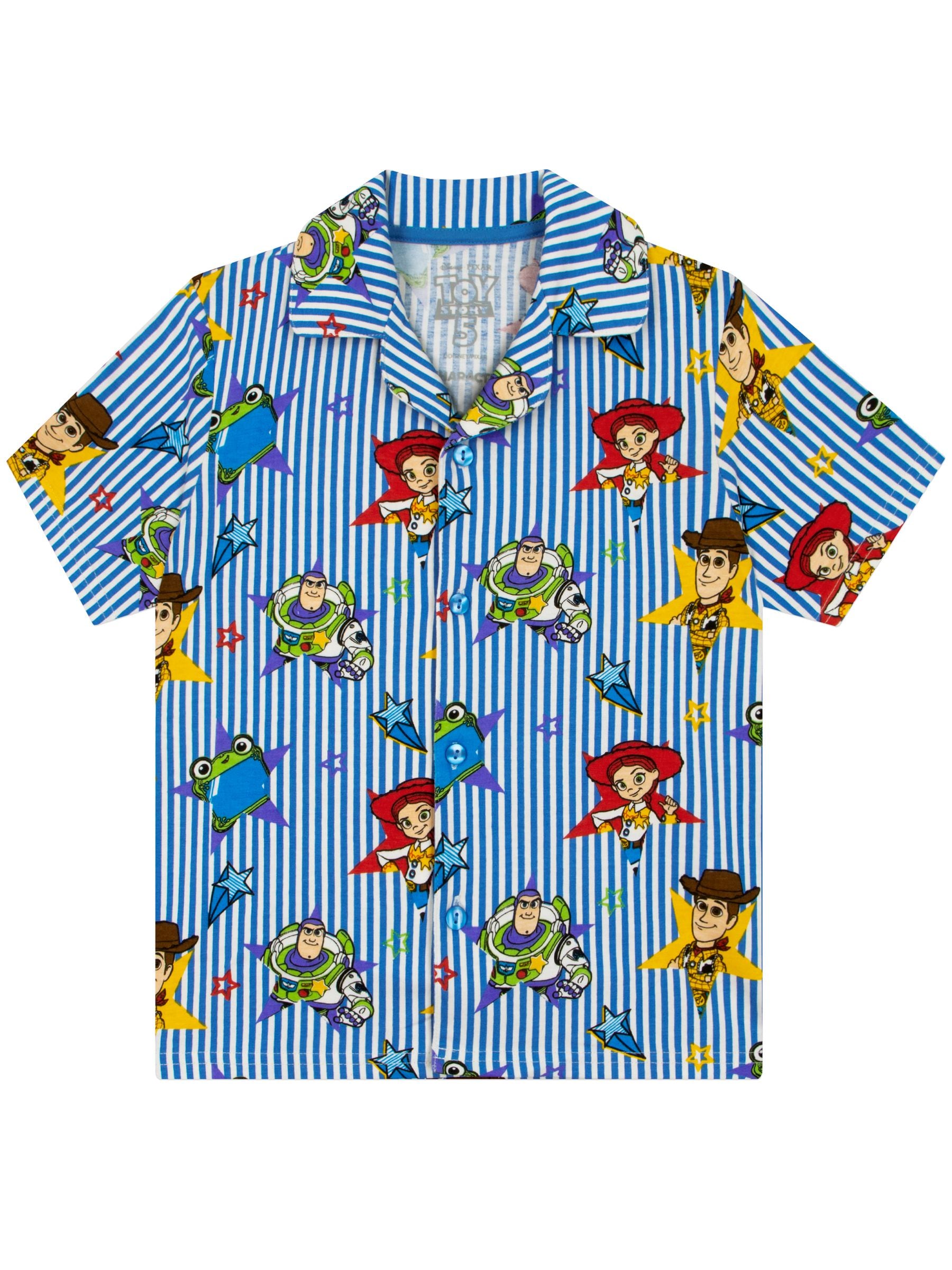 Dsiney Kidz - Character Blue Disney Toy Story Button Up Short Sleeve Pyjamas image 5
