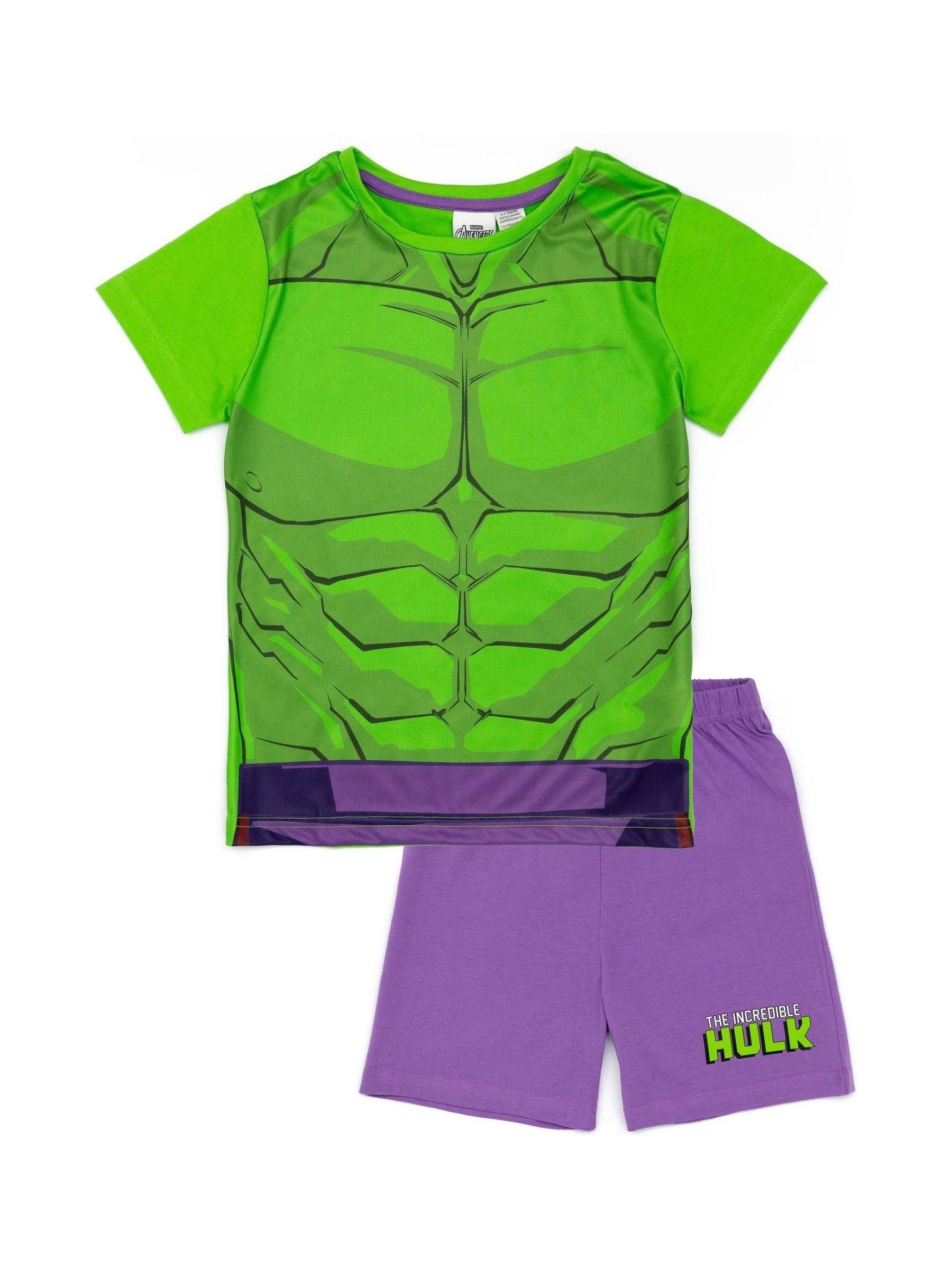 Dsiney Kidz - Vanilla Underground Green Hulk Vanilla Underground Boys Green Licensing Short 100% Cotton Pyjamas image 1