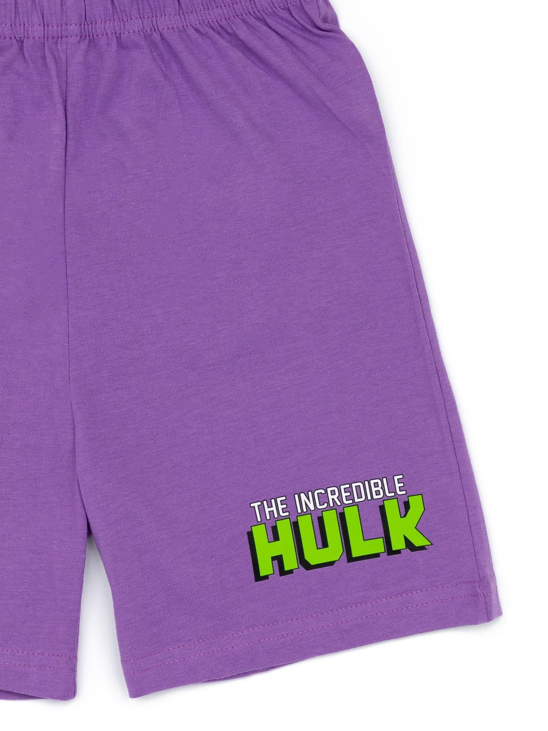 Dsiney Kidz - Vanilla Underground Green Hulk Vanilla Underground Boys Green Licensing Short 100% Cotton Pyjamas image 6