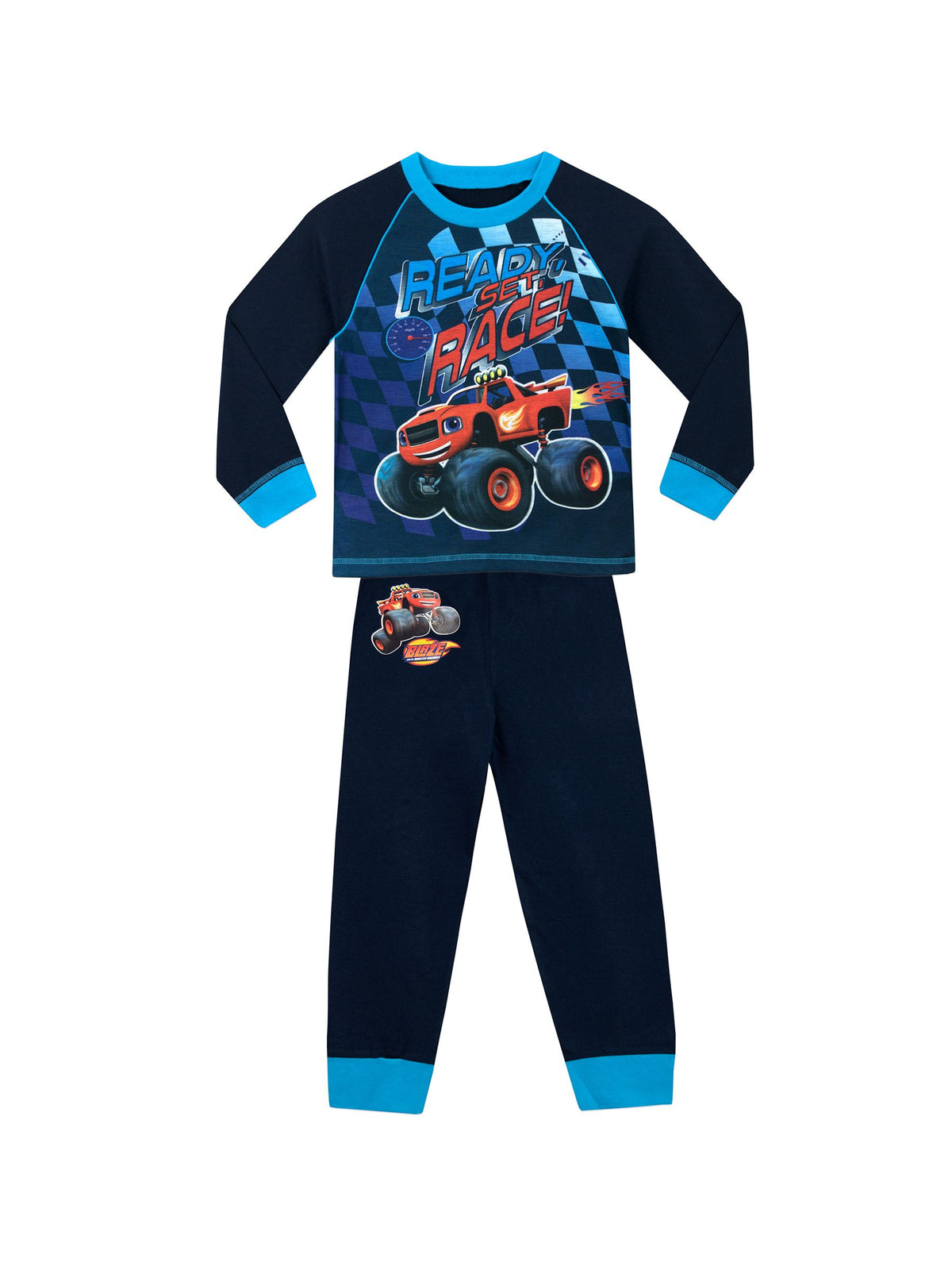 Character Blue Blaze And The Monsters Machines Ready Race Pyjamas Set - image 1
