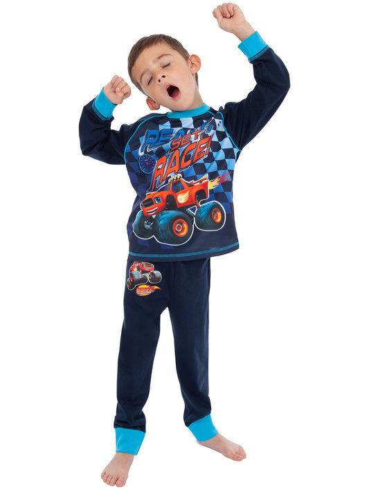 Character Blue Blaze And The Monsters Machines Ready Race Pyjamas Set - image 2