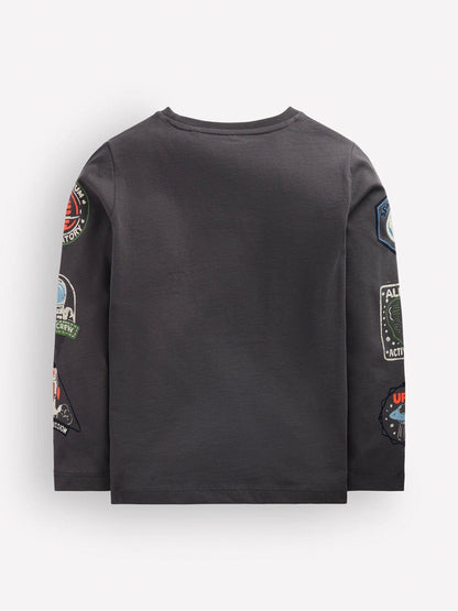 Dsiney Kidz - Boden Grey Long Sleeve Glow T-Shirt image 3