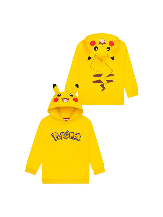 Disney Kidz - Character Yellow Pokemon Pikachu Hooded Sweatshirt With 3D Ears image 1