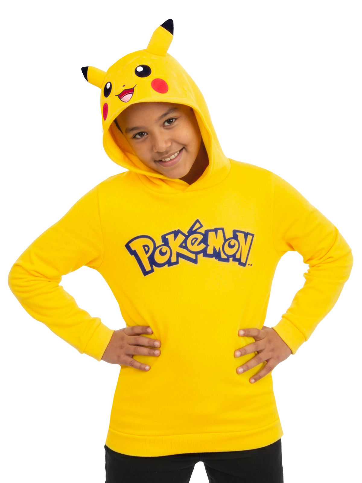 Dsiney Kidz - Character Yellow Pokemon Pikachu Hooded Sweatshirt With 3D Ears image 7
