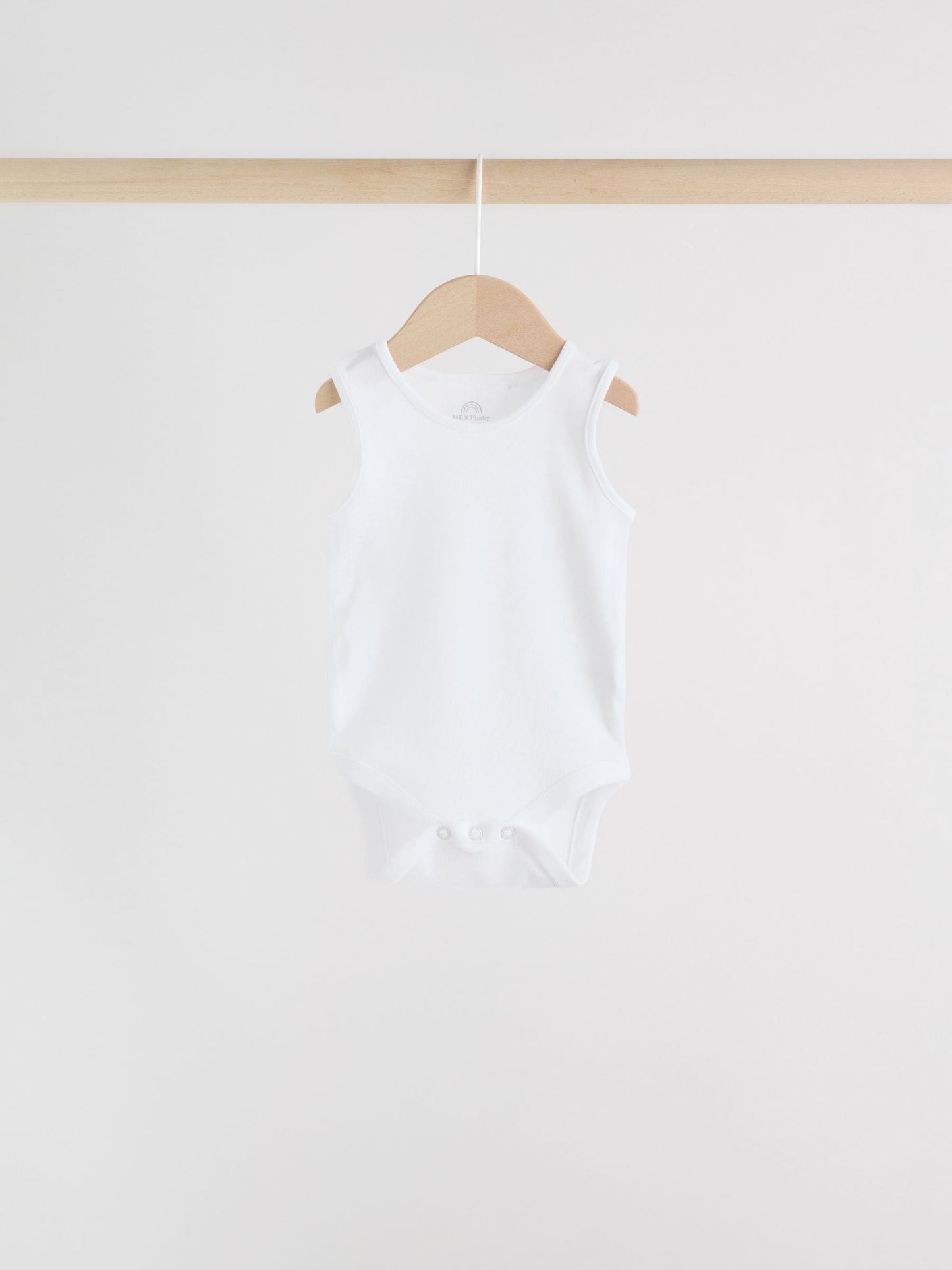 White 5 Pack Baby Vest Bodysuits image 3