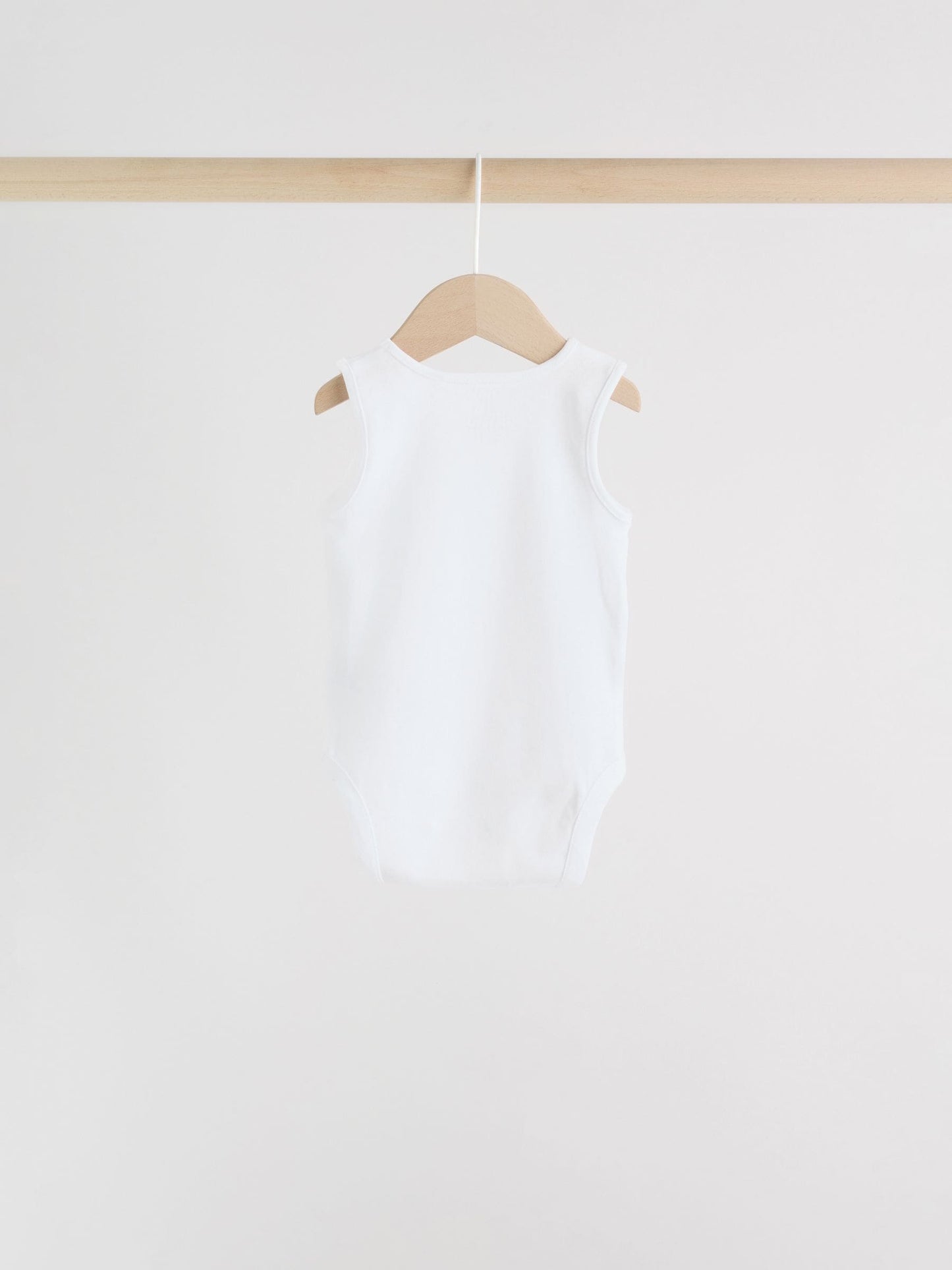 White 5 Pack Baby Vest Bodysuits image 4