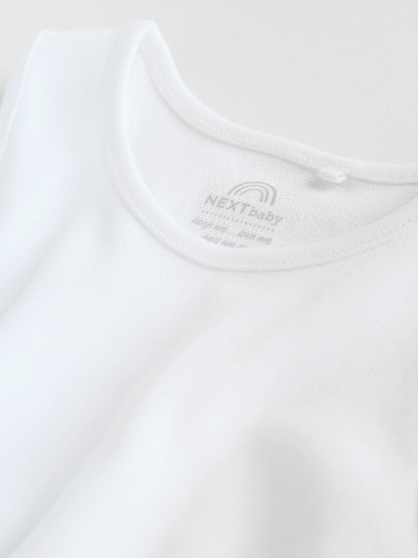 White 5 Pack Baby Vest Bodysuits image 7