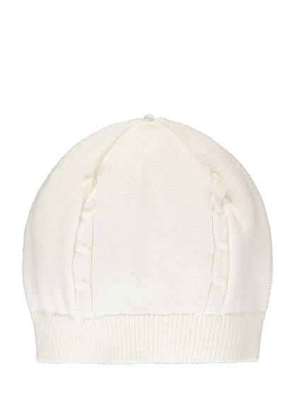 Emile Et Rose White 100% Cotton Cable Knit Upper & Velour Lower Aio With Hat image 4