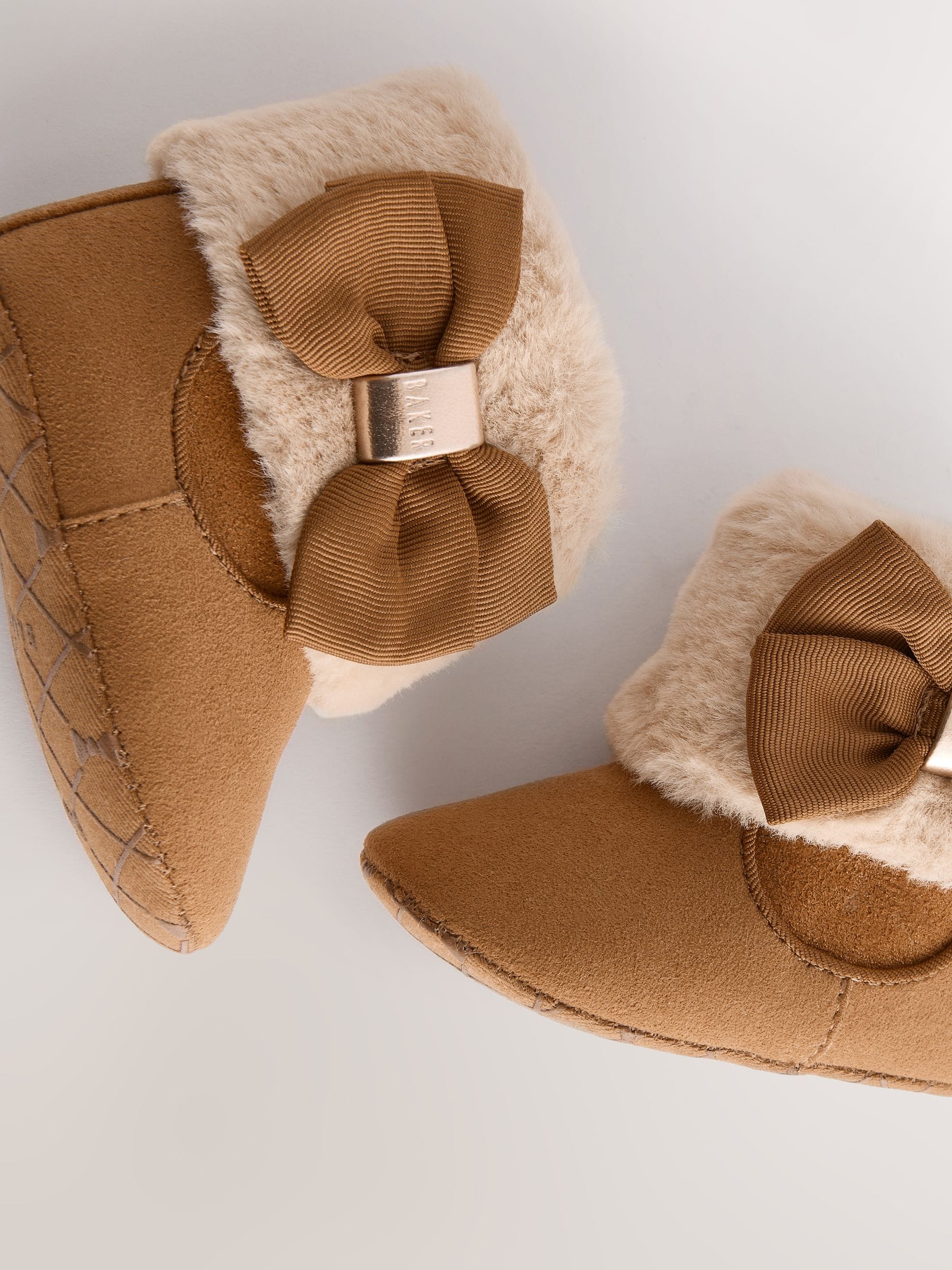Baker by Ted Baker Baby Girls Faux Fur Trim Padders Boots image 4