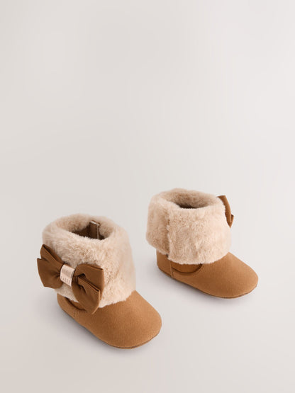Baker by Ted Baker Baby Girls Faux Fur Trim Padders Boots image 5