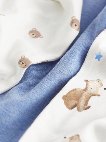 Light Blue Bear 3 Pack Snuggle Pyjamas (9mths-6yrs)