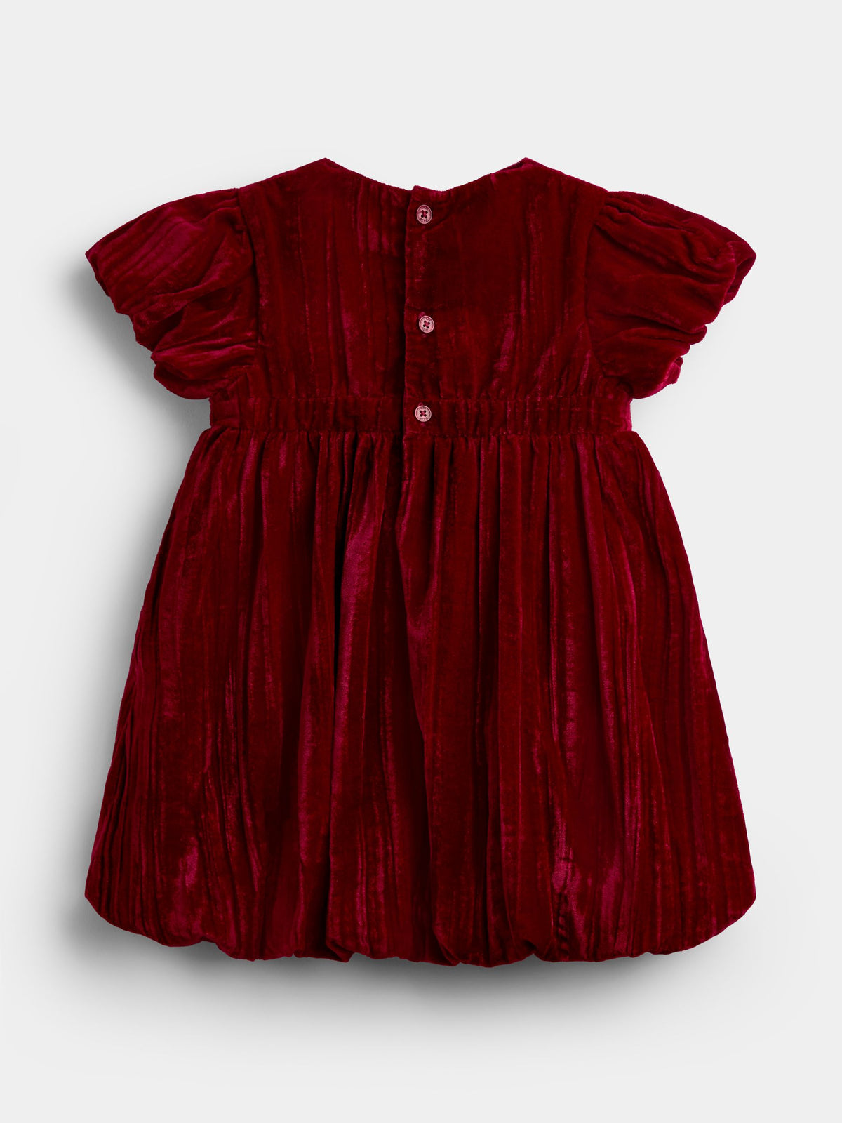 JoJo Maman Bébé Bright Red Velvet Christmas Dress - image 2