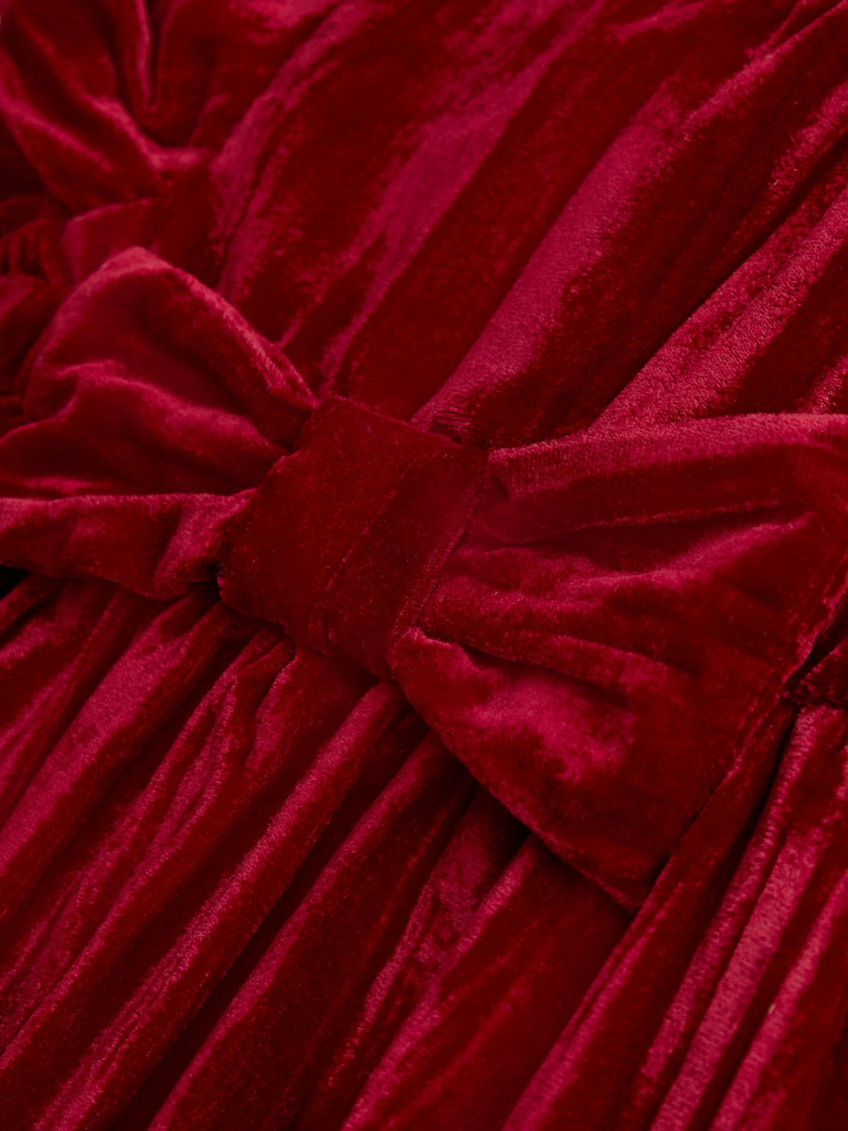 JoJo Maman Bébé Bright Red Velvet Christmas Dress - image 3
